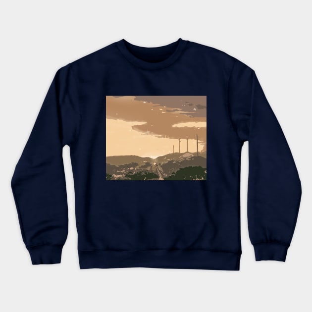 Beauty of Nature : Sky in the evening Crewneck Sweatshirt by zinfulljourney